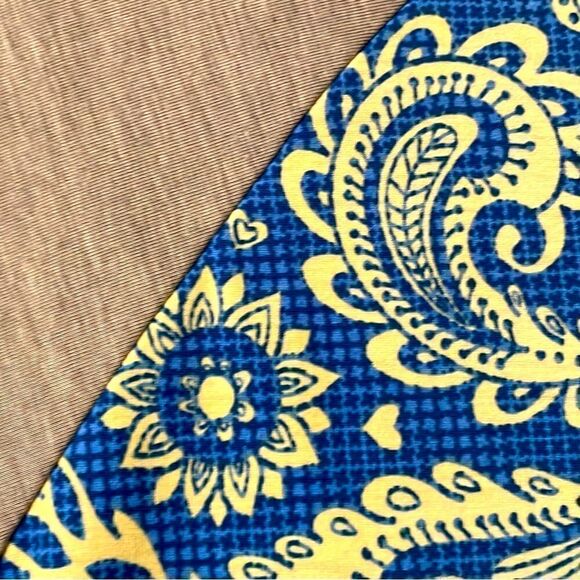 LuLaRoe Randy baseball style gray, blue, & light yellow raglan sleeve top 3X - Picture 2 of 7